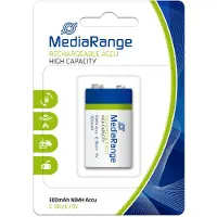MediaRange MRBAT124 Nikkel Metaal Hydride 300mAh 9V oplaadbare batterij/accu