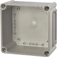 Fibox Base, PC Openings, 1x size 1 flange 3530543 Behuizing onderkant 190 x 190 x 100 Polycarbonaat Grijs-wit (RAL 7035) 1 stuk(s)