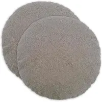 vidaXL Kussensloop 2 pcs HEERLEN Lichtgrijs Ø 40 cm Bouclé
