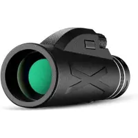 Jehiatek Monoculaire telescoop, 80x100 High Power Prism HD Dual Focus Scope, draagbare, waterdichte en mistvrije telescoop