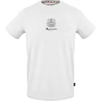 Aquascutum Heren-T-shirt met Shield-logo en ronde hals (Wit)