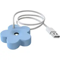 Semoic Mini draagbare luchtbevochtiger met USB-kabel, afsluitbaar ontwerp, persoonlijk voor op reis, voor in de slaapkamer, blauw