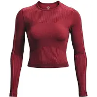 Under Armour UA Rush naadloze top met lange mouwen voor dames (Rood)