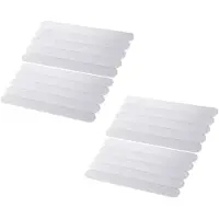 Jojomino 20Pcs Anti-Slip Strips Safety Shower Treads Stickers Bathtub Non Slip Stickers Stair Step Anti Slip Tape 7.87inch