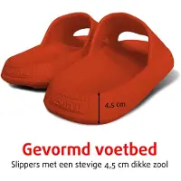 Lucovitaal Orthopedische Zomer Badslippers (Rood) maat 39-40