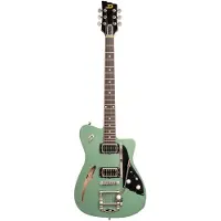 Duesenberg Caribou Catalina Harbor Green semi-akoestische gitaar met gigbag