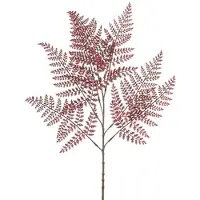 Hortus Kunsttak fern burgundy, 85 cm