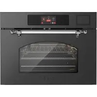 ILVE Compact 45cm 3 in 1 oven/stoom/mag Nost. Mat Grafiet Chroom - Inbouw