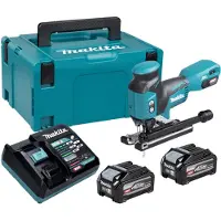 Makita JV 001 GU201 accu-decoupeerzaag 40 V max. 135 mm borstelloos + 2x accu 4,0 Ah + oplader + Makpac