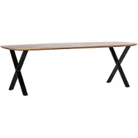 Giga Meubel Eettafel Gordon Bruin Deens Ovaal 200cm
