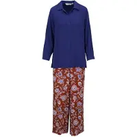 Ringella Lounge dames lounge set royalblauw | Maat 50