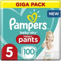 Pampers Baby-Dry Pants Maat 5 (12kg-17kg) - 100 Luierbroekjes - Giga Pack