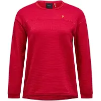 Peak Performance W Trail Polartec Crew - Tech Burgundy - S