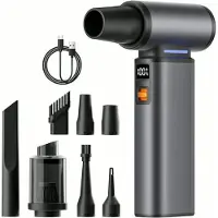 OEM - Luchtblazer - Elektrische air duster en mini blower - 8000mAh met digitaal display - Voor toetsenbord, auto en werkplaats