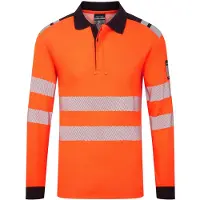 Portwest FR734 PW3 Modaflame Knit HVO Vlamvertragend Poloshirt met lange mouw