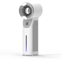 VHV - Handventilator - Mini ventilator met mistfunctie - Stille USB fan voor hand en bureau - Voor kantoor, reizen en buiten