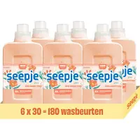 Seepje Wasverzachter Bloesemzacht - 180 wasbeurten - 6 x 750ML - Voordeelverpakking
