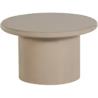 Woood Mavon Bijzettafel - MDF Hoogglans - Zand - 35x60x60