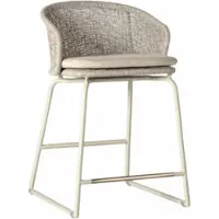 Cotoons Tuinstoel Ravenna High Dining Stoel Linen + Kussens Stone