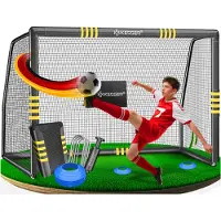 Kesser Voetbaldoel 180 x 120 cm - Voetbal Goal voor Tuin met Stalen Frame en UV-bestendig Net - Antraciet