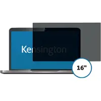 Kensington Privacy Screen 16'' 16:9 - Privacyfilter voor 16" laptop met 16/9 formaat (Categorie: