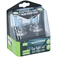 Grundig H7 Autolampen – Blue Xenon Look – H7 12V 55W Halogeenlampen – +50% Licht – Set van 2