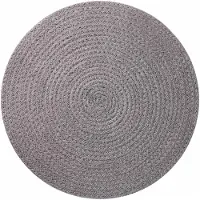 vidaXL Jute Placemat 4 st Grijs 100% Tossa Jute