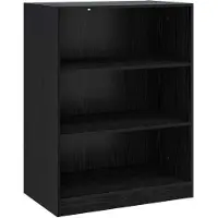 vidaXL Kledingkast Zwart eiken 77 x 48 x 102 cm Bewerkt hout