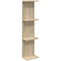 vidaXL Wandplank Sonoma Eiken 22 x 15 x 100 cm Bewerkt hout