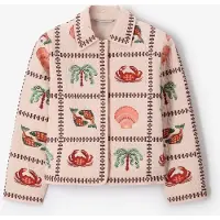 Sissy-Boy Lichtoranje Padded Jack Met Embroidery | Maat: XS-S