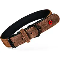 Zolux expert halsband voor hond premium leer / neopreen bruin 80x3 cm
