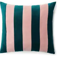 Essenza Nino sierkussen Dark teal - 100% katoen velvet - 50 x 50 cm