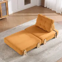 MODFU - Klappfauteuil - Scandinavisch - Cord - Oranje - Hout