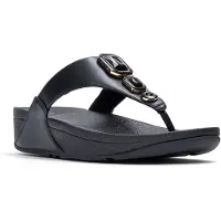 FitFlop Lulu Bold Crystals teenslippers ZWART - Maat 41