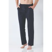 Hajo Premium heren lounge broek marine blauw - Blauw - Maat - 52