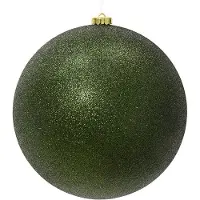 Décoris Kerstbal | | Ø 20 cm (Glitter, Groen)