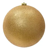 Décoris Kerstbal | | Ø 25 cm (Glitter, Goud)