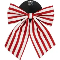 Mica Decorations Kerststrik | | 28 x 34 cm (Rood/wit, Gestreept)