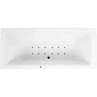 Lambini Designs Cube bubbelbad 180x80cm elektronisch 12 aerojets zwart