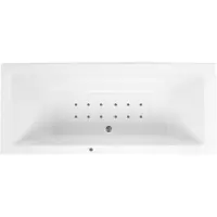 Lambini Designs Cube bubbelbad 180x80cm elektronisch 12 aerojets RVS