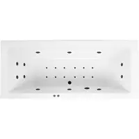 Lambini Designs Cube bubbelbad 190x90cm elektronisch 6+4+2 hydrojets en 12 aerojets zwart