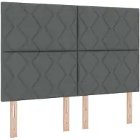 vidaXL Boxspringbed met matras Donkergrijs 160 x 200 cm Stof