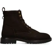 Manfield Bruine suede veterschoenen | Maat 43