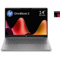 HP OmniBook 3 14-hz0710ndx - Copilot+ Laptop - 14 inch - Snapdragon X - 8GB/512GB - QWERTY - 2K OLED - Studenten laptop