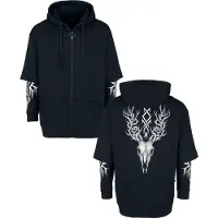 Black premium by emp Vest met capuchon - Woodland Spirit - S tot XXL - voor Vrouwen - zwart | Maat S