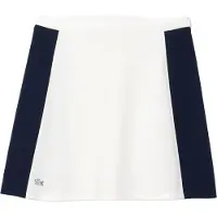 Lacoste Minirok van piqué met kleurblokken voor dames (Wit, Marine)