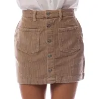 ONLY Geweldige corduroy minirok met hoge taille voor dames (Beige)