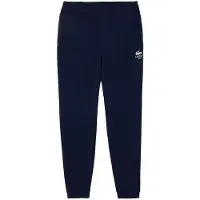 Lacoste Katoenen Tapered Sweatbroek voor Volwassenen (Blauw)