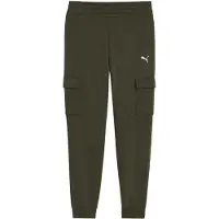 Puma Katoenen joggingbroek met logo voor heren (Olijf)