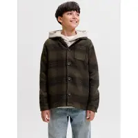 Jack & Jones Junior Overhemd kaki / donkergroen